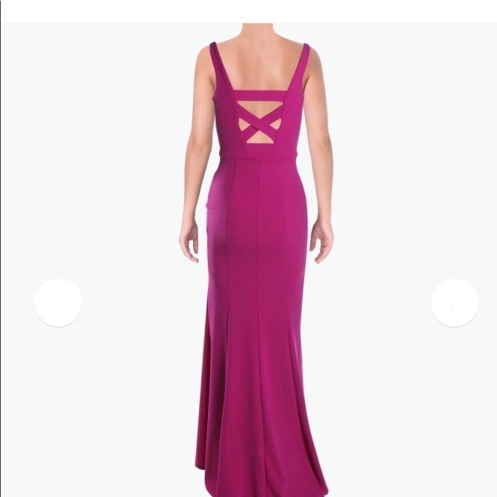 Jump Apparel Criss-Cross Back Side Slit Dress 9/10 - Picture 2 of 9